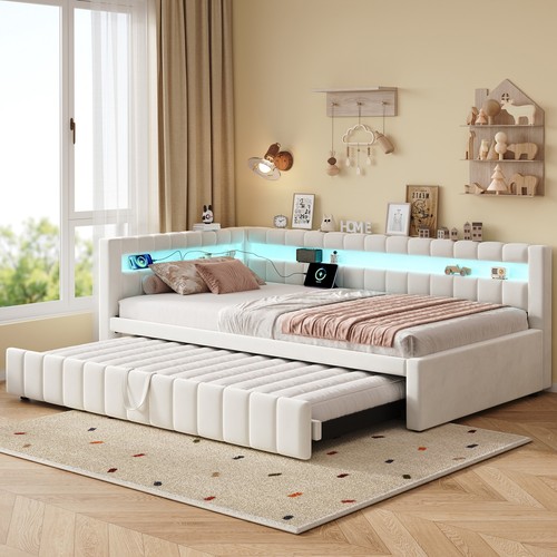 3ft single velvet daybed - 3ft, with