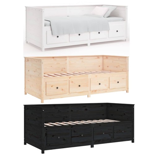 Wooden day bed with - with, drawers