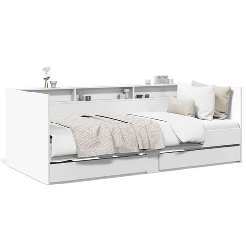 Daybed white drawers sofa - daybed,