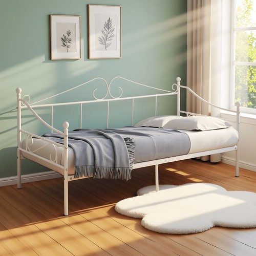 White metal daybed - daybed, frame